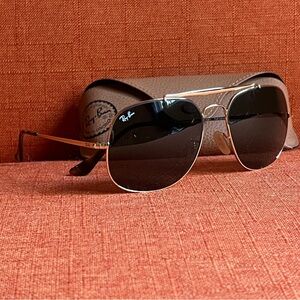 Ray-Ban 3561 General Black and Gold Sunglasses